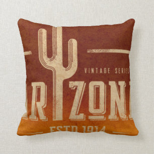 Vintage-Arizona-Kaktus-Reisekissen Kissen