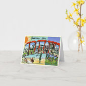 Vintage Arizona-Karte Karte (Gelbe Blume)