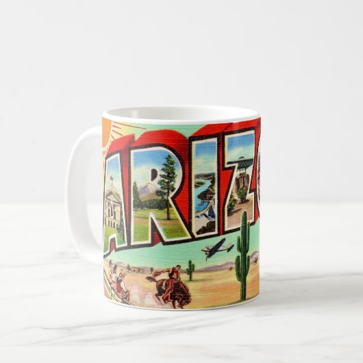 Vintage Arizona Postcard  Kaffeetasse (Vorderseite Links)