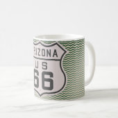 Vintage Arizona Route 66 Kaffeetasse (VorderseiteRechts)