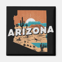 Vintage Arizona USA Karte