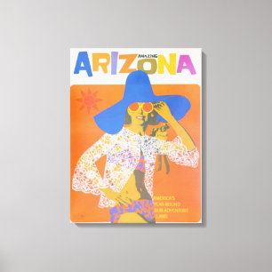 Vintage Arizona USA Travel Poster Canvas Print Leinwanddruck