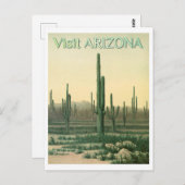 Vintage Arizona Wüstenreise Postkarte (Vorne/Hinten)
