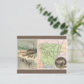 Vintage Arkansas Postkarte (Stehend Vorderseite)
