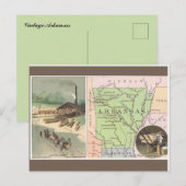 Vintage Arkansas Postkarte (Vorne/Hinten)
