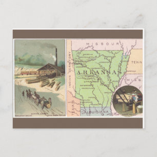 Vintage Arkansas Postkarte