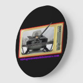 Vintage Arktis-Katzen-Uhr der Große Wanduhr (Winkel)