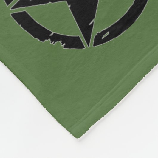 Vintage Armee-Stern-Decke Fleecedecke (Ecke)