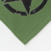 Vintage-Armee-Sterndecke Fleecedecke (Ecke)