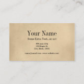 Vintage Arrow-Visitenkarten Visitenkarte (Rückseite)