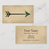 Vintage Arrow-Visitenkarten Visitenkarte (Vorne/Hinten)