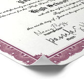 Vintage Art Border High School Poster (Ecke)