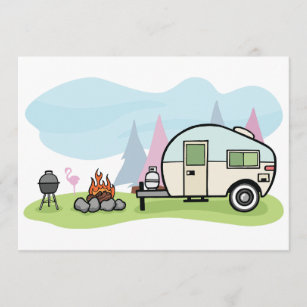 wohnwagen einladungen zazzle de