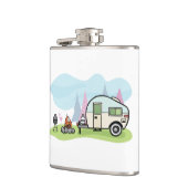 Vintage Art-Camper-Flasche Flachmann (Links)
