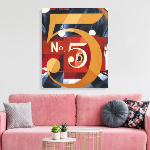 Vintage Art Deco Abstract Druck Nummer 5 aus den 1 Leinwanddruck