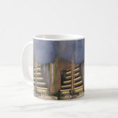 Vintage Art-Deco-Architektur, Gebäude im NYC Kaffeetasse (Vorderseite Links)