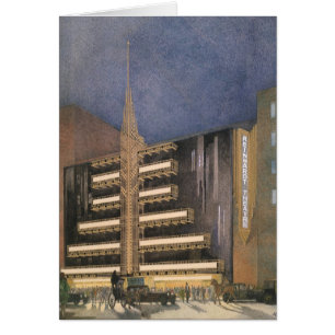 Vintage-Art-Déco-Architektur, Gebäude in NYC