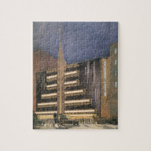 Vintage Art Deco Architektur, Gebäude in NYC Puzzle