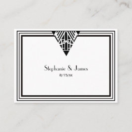 Vintage Art Deco Black WhFrame #1 Platzkarten #2