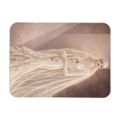 Vintage-Art-Deco-Brautmode-Illustration Magnet (Horizontal)