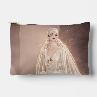 Vintage Art Deco Bridal Fashion Illustration  Zubehörtasche