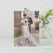 Vintage Art Deco Bride und Groom Foto Card der 20e Karte (Stehend Vorderseite)