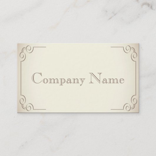 Vintage Art Deco Business Card Visitenkarte (Vorderseite)