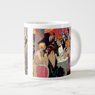 Vintage-Art-Déco-Cocktailparty im Nachtclub Jumbo-Tasse