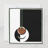 Vintage Art Deco, Cup of Coffee Invititation Einladung (Vorderseite)