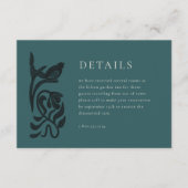 Vintage Art-Deco-Detailkarte Begleitkarte (Vorderseite)