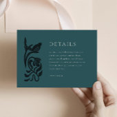 Vintage Art-Deco-Detailkarte Begleitkarte