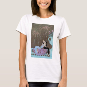 Vintage Art Deco Feuerwerk Le Feu, George Barbier T-Shirt
