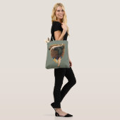 Vintage Art Deco Flapper mit Pfau Tasche (Am Model)