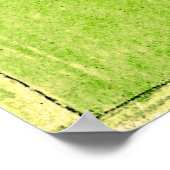 Vintage Art Deco Frau mit Chrysanthemum Poster (Ecke)