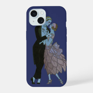 Vintage Art Deco Frischvermählte, Liebesehe Tanz iPhone 15 Hülle