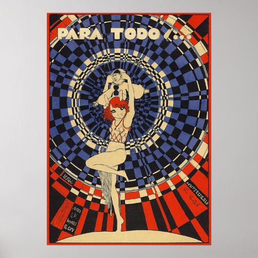 Vintage Art Deco - Für Alle - Flapper Poster (Vorne)