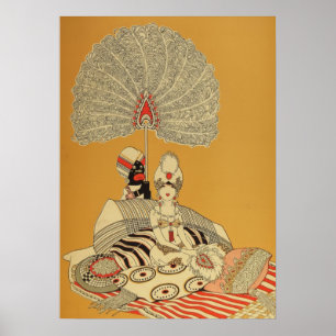 Vintage Art Deco - Für Alle - Harem Poster