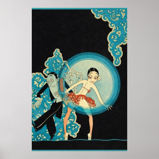 Vintage Art Deco - Für Alle - Josephine Baker Poster (Vorne)