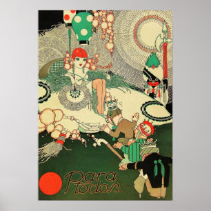 Vintage Art Deco - Für Alle - Poster