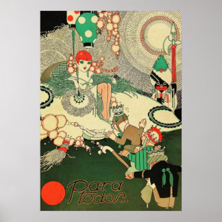 Vintage Art Deco - Für Alle - Poster