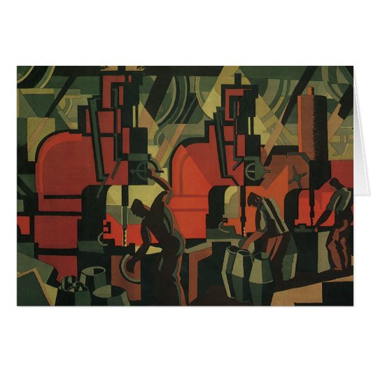 Vintage Art Deco Geschäfts-Industrieproduktion (Vorderseite (Horizontal))