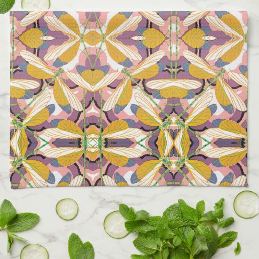 Vintage Art Deco Geschirrtuch (Gefaltet)