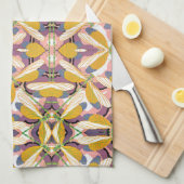 Vintage Art Deco Geschirrtuch (Viertel Falte)