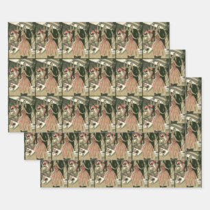 Vintage-Art-Déco-Hochzeit, erste Tanz der Frischve Geschenkpapier Set