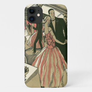 Vintage-Art-Deco-Hochzeit, Erstmaliger Tanz der Fr iPhone 11 Hülle