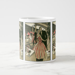 Vintage-Art-Déco-Hochzeit, Erstmaliger Tanz der Ne Jumbo-Tasse