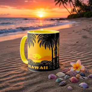 Vintage Art Deco Honolulu, Hawaii Tourismus Reise Tasse