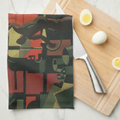 Vintage Art Deco Industrie Geschirrtuch (Viertel Falte)