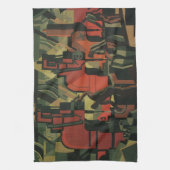 Vintage Art Deco Industrie Geschirrtuch (Vertikal)