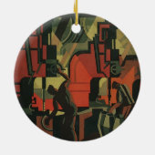 Vintage Art Deco Industrie Keramikornament (Hinten)
